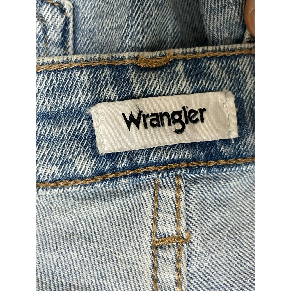 Wrangler Women's 26 Blue Shorts Denim Cotton Cut-Off Western Cowgirl Frayed Hem - Picture 6 of 7